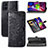 Leather Case Stands Fashionable Pattern Flip Cover Holder for Samsung Galaxy M51