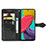 Leather Case Stands Fashionable Pattern Flip Cover Holder for Samsung Galaxy M53 5G