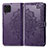 Leather Case Stands Fashionable Pattern Flip Cover Holder for Samsung Galaxy M62 4G Purple