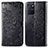 Leather Case Stands Fashionable Pattern Flip Cover Holder for Samsung Galaxy M80S Black