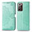 Leather Case Stands Fashionable Pattern Flip Cover Holder for Samsung Galaxy Note 20 Ultra 5G Green