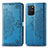 Leather Case Stands Fashionable Pattern Flip Cover Holder for Samsung Galaxy S10 Lite Blue