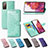 Leather Case Stands Fashionable Pattern Flip Cover Holder for Samsung Galaxy S20 FE (2022) 5G