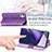 Leather Case Stands Fashionable Pattern Flip Cover Holder for Samsung Galaxy S22 Ultra 5G