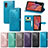 Leather Case Stands Fashionable Pattern Flip Cover Holder for Samsung Galaxy XCover 5 SM-G525F