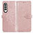 Leather Case Stands Fashionable Pattern Flip Cover Holder for Samsung Galaxy Z Fold3 5G