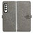 Leather Case Stands Fashionable Pattern Flip Cover Holder for Samsung Galaxy Z Fold3 5G