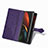 Leather Case Stands Fashionable Pattern Flip Cover Holder for Samsung Galaxy Z Fold3 5G