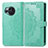 Leather Case Stands Fashionable Pattern Flip Cover Holder for Sharp Aquos R8s Green