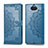 Leather Case Stands Fashionable Pattern Flip Cover Holder for Sony Xperia 10 Plus Blue