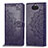 Leather Case Stands Fashionable Pattern Flip Cover Holder for Sony Xperia 10 Purple