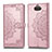 Leather Case Stands Fashionable Pattern Flip Cover Holder for Sony Xperia 10 Rose Gold