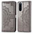 Leather Case Stands Fashionable Pattern Flip Cover Holder for Sony Xperia 5 Gray