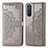 Leather Case Stands Fashionable Pattern Flip Cover Holder for Sony Xperia 5 II Gray