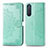 Leather Case Stands Fashionable Pattern Flip Cover Holder for Sony Xperia 5 II Green