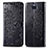 Leather Case Stands Fashionable Pattern Flip Cover Holder for Sony Xperia 8 Lite Black