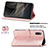 Leather Case Stands Fashionable Pattern Flip Cover Holder for Sony Xperia Ace II SO-41B