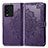 Leather Case Stands Fashionable Pattern Flip Cover Holder for Vivo iQOO 10 5G Purple