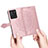 Leather Case Stands Fashionable Pattern Flip Cover Holder for Vivo iQOO Neo6 5G