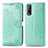 Leather Case Stands Fashionable Pattern Flip Cover Holder for Vivo iQOO U1 Green