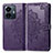 Leather Case Stands Fashionable Pattern Flip Cover Holder for Vivo iQOO Z6 Lite 5G Purple