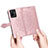 Leather Case Stands Fashionable Pattern Flip Cover Holder for Vivo iQOO Z6x