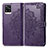 Leather Case Stands Fashionable Pattern Flip Cover Holder for Vivo V20 (2021) Purple