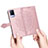 Leather Case Stands Fashionable Pattern Flip Cover Holder for Vivo V21 5G