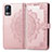 Leather Case Stands Fashionable Pattern Flip Cover Holder for Vivo V21e 4G