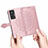 Leather Case Stands Fashionable Pattern Flip Cover Holder for Vivo X70t