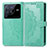 Leather Case Stands Fashionable Pattern Flip Cover Holder for Vivo X80 Pro 5G Green