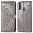 Leather Case Stands Fashionable Pattern Flip Cover Holder for Vivo Y17 Gray