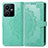 Leather Case Stands Fashionable Pattern Flip Cover Holder for Vivo Y22