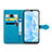 Leather Case Stands Fashionable Pattern Flip Cover Holder for Vivo Y31s 5G