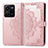 Leather Case Stands Fashionable Pattern Flip Cover Holder for Vivo Y35 4G