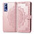 Leather Case Stands Fashionable Pattern Flip Cover Holder for Vivo Y52 5G