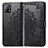 Leather Case Stands Fashionable Pattern Flip Cover Holder for Vivo Y52s t1 5G Black