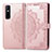 Leather Case Stands Fashionable Pattern Flip Cover Holder for Vivo Y73s 5G