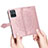 Leather Case Stands Fashionable Pattern Flip Cover Holder for Vivo Y75 5G