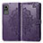 Leather Case Stands Fashionable Pattern Flip Cover Holder for Xiaomi Civi 1S 5G Purple