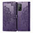 Leather Case Stands Fashionable Pattern Flip Cover Holder for Xiaomi Mi 10T 5G Purple