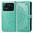 Leather Case Stands Fashionable Pattern Flip Cover Holder for Xiaomi Mi 11 Ultra 5G Green