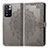 Leather Case Stands Fashionable Pattern Flip Cover Holder for Xiaomi Mi 11i 5G (2022) Gray