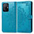 Leather Case Stands Fashionable Pattern Flip Cover Holder for Xiaomi Mi 11T 5G Blue
