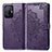 Leather Case Stands Fashionable Pattern Flip Cover Holder for Xiaomi Mi 11T Pro 5G Purple