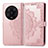 Leather Case Stands Fashionable Pattern Flip Cover Holder for Xiaomi Mi 13 Ultra 5G Rose Gold