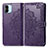 Leather Case Stands Fashionable Pattern Flip Cover Holder for Xiaomi Poco C51 Purple