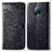 Leather Case Stands Fashionable Pattern Flip Cover Holder for Xiaomi Redmi 10X Pro 5G Black