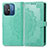 Leather Case Stands Fashionable Pattern Flip Cover Holder for Xiaomi Redmi 11A 4G Green