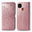 Leather Case Stands Fashionable Pattern Flip Cover Holder for Xiaomi Redmi 9 Activ Rose Gold